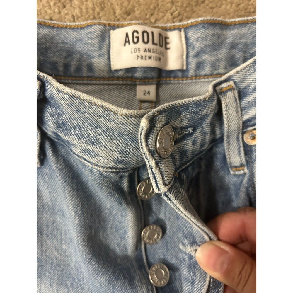 Agolde Remy High Rise Straight Jeans Size24 - Picture 5 of 5